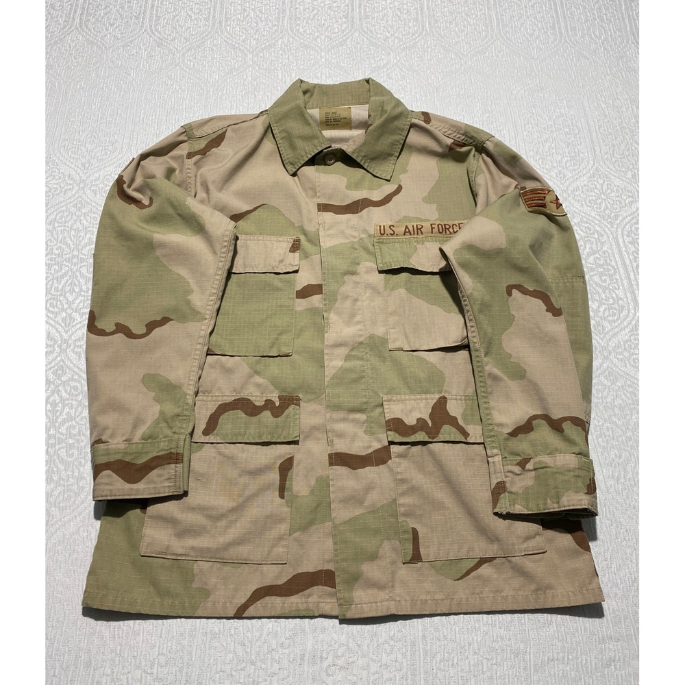 Advantage Wear US Air Force Desert Camo Combat Coat Ripstop Jacket Medium Reg
